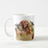Das ungarische Drahthaar Vizsla Kaffeetasse (Links)