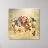 Das ungarische Drahthaar Vizsla Leinwanddruck (Vorderseite)