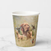 Das ungarische Drahthaar Vizsla Pappbecher (Rückseite)