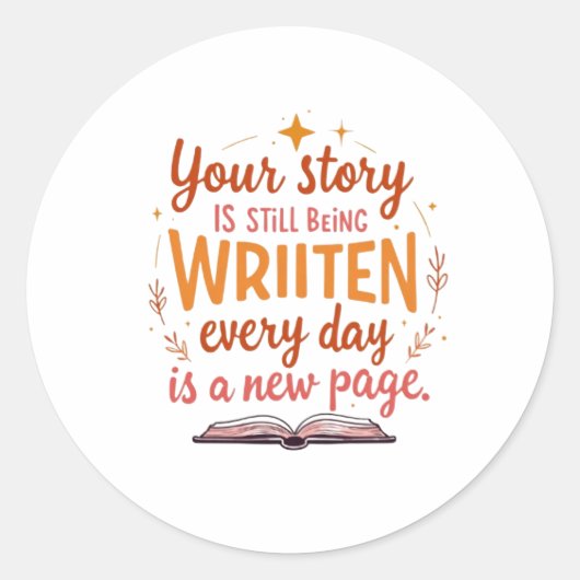 Das ungeschriebene Kapitel: Kunst des Buches und d Runder Aufkleber (Vorderseite)