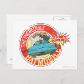Das unglaubliche Batmobile-Symbol Postkarte (Vorne/Hinten)