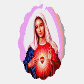 Das unheilvolle Herz der Jungfrau Mary Ornament Karte (Rechts)