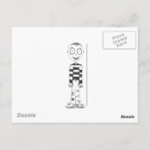 Das unheimliche Herz Mädchen Postkarte (Rückseite)