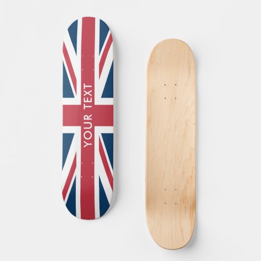 Das Union Jack britische Flagge Skateboard (Vorderseite)
