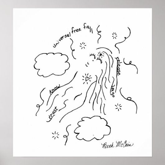 Das Universelle Free Fall Poster (Vorne)