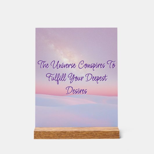 Das universelle Verschwörungszeichen Acrylschild (Vorderseite)