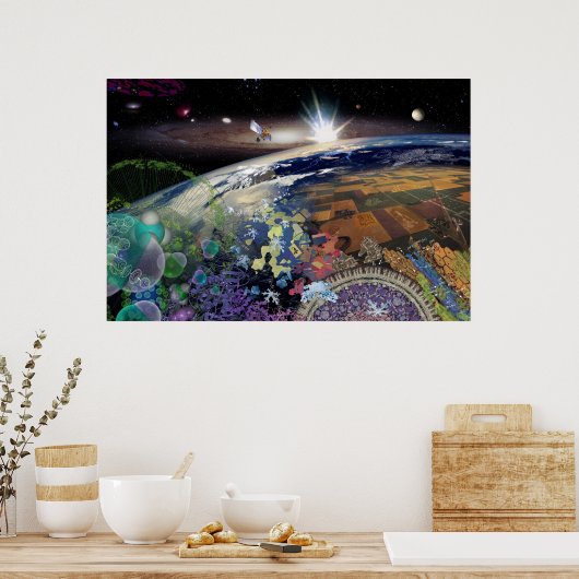 Das Universum auf einen Blick Poster (Küche)