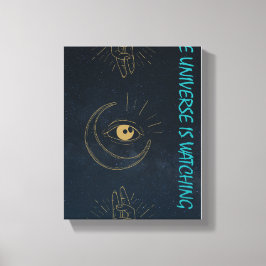 Das Universum beobachtet – Mystisches Design Leinwanddruck