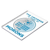 Das Universum besteht aus den Moronen Notizblock (Linke Seite)