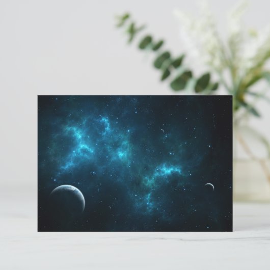 Das Universum Dankeskarte (Stehend Vorderseite)