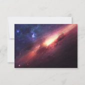 Das Universum Dankeskarte (Rückseite)