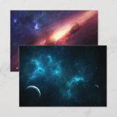 Das Universum Dankeskarte (Vorne/Hinten)