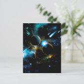 Das Universum der Planeten Postkarte (Stehend Vorderseite)