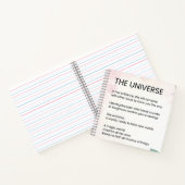 Das Universum - Ermächtigungsgedicht Notizblock (Innenseite)