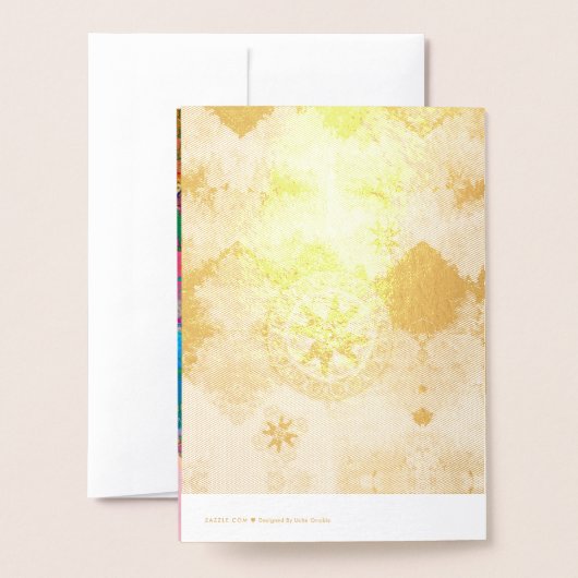 das Universum Folienkarte (Rückseite mit Umschlag)