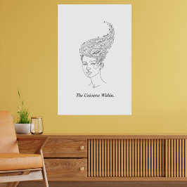 Das Universum im Inneren Minimalistischer Poster -
