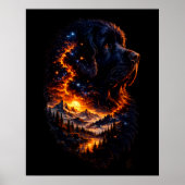 Das Universum in einem Newf Poster (Vorne)