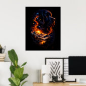 Das Universum in einem Newf Poster (Heimbüro)