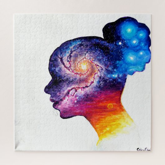 Das Universum in ihrem Geist Puzzle (Vertikal)