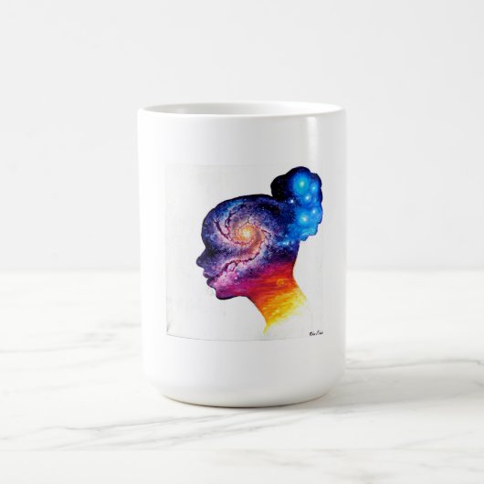 Das Universum in ihrem Geist Verwandlungstasse (Zentrum)