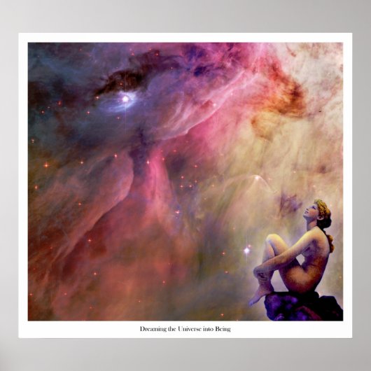 Das Universum ins Sein träumen Poster (Vorne)