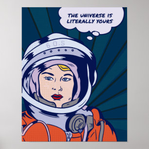 Das Universum ist dein inspirierend Poster