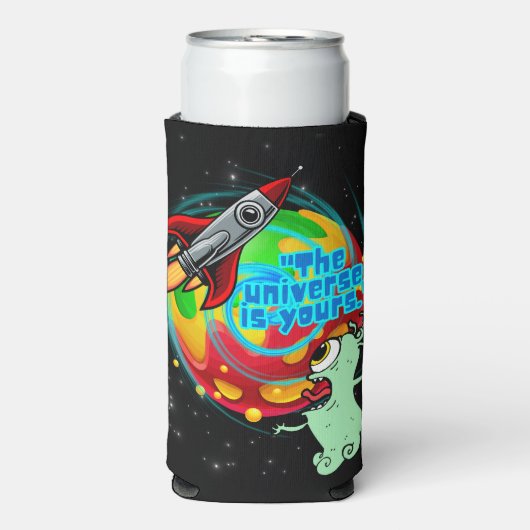 DAS UNIVERSUM IST DEIN SELTERS DOSENKÜHLER (Seltzer Vorderseite)