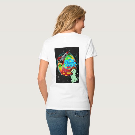DAS UNIVERSUM IST DEIN T-Shirt (Rückseite Vollansicht)