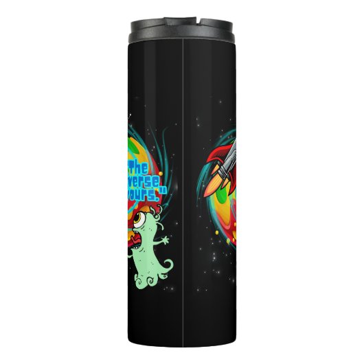 DAS UNIVERSUM IST DEIN THERMOSBECHER (Rückseite)