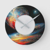 Das Universum ist die Uhr "Alive_Digital Art Wall" (Vorderseite)