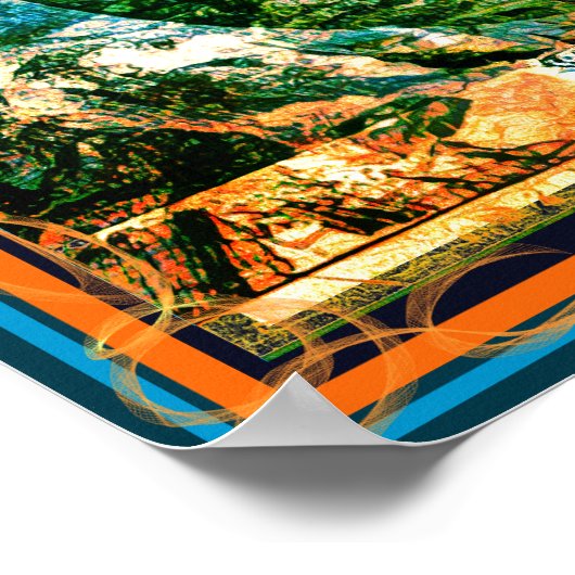 Das Universum ist ein Baum Poster (Ecke)