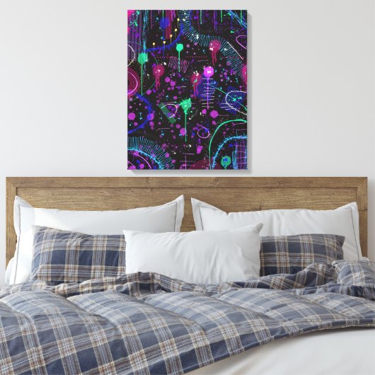 Das Universum ist weit Leinwanddruck (Insitu (Schlafzimmer))
