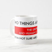 DAS UNIVERSUM KAFFEETASSE (Vorderseite Links)
