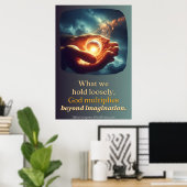 Das Universum leicht halten Poster (Heimbüro)