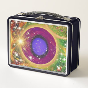 Das Universum Metall Brotdose