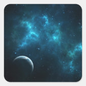 Das Universum Quadratischer Aufkleber (Vorderseite)