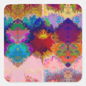 das Universum Quadratischer Aufkleber (Vorderseite)