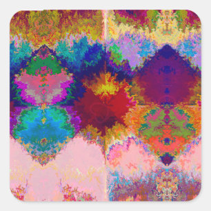 das Universum Quadratischer Aufkleber