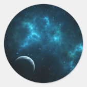 Das Universum Runder Aufkleber (Vorderseite)