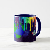 Das Universum schmilzt - Tasse (VorderseiteRechts)