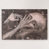 Das Universum sieht - Abstrakte Malerei Puzzle (Horizontal)
