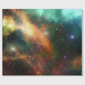 Das Universum Starry Sky Outer Space Geschenk Wrap Geschenkpapier (Flach)