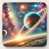 Das Universum Thema Drinks Bierdeckel Getränkeuntersetzer (Vorderseite)