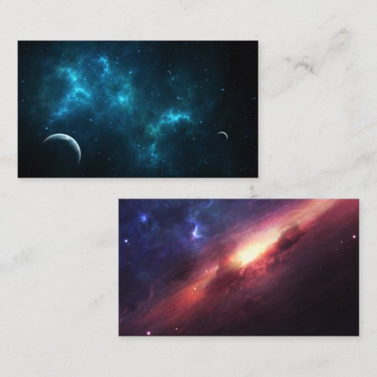 Das Universum Visitenkarte (Vorne/Hinten)