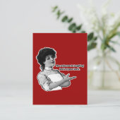 Das Universum, wenn es hinter deinem Rücken lacht Postkarte (Stehend Vorderseite)