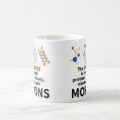das Universum wird von den Protonneutronelektronen Kaffeetasse (Mittel)
