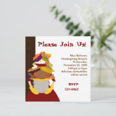 Das unmögliche Erntedank Einladung (Stehend Vorderseite)