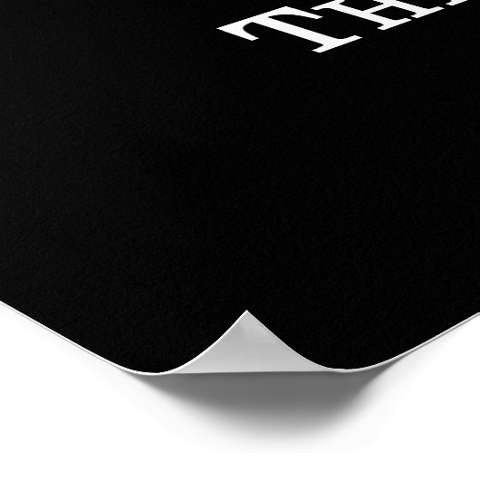 Das Unmögliche ist durch Glauben möglich Poster (Ecke)