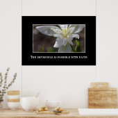 Das Unmögliche ist durch Glauben möglich Poster (Küche)