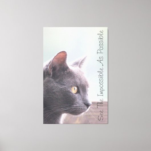 Das Unmögliche sehen Leinwanddruck (Vorderseite)